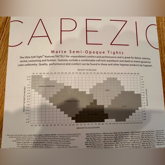 Capezio stir up tight -new and unopened - Picture 4 of 4